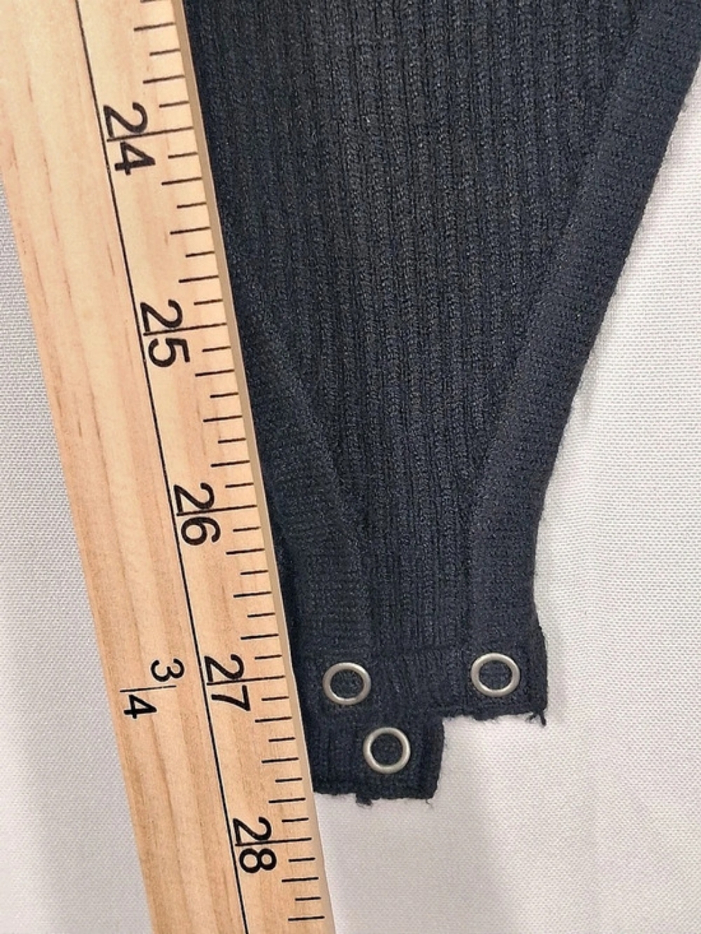 Abercrombie & Fitch Black Ribbed Sweater Bodysuit Size M Fall Casual - Picture 7 of 10